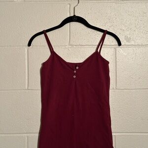 Women's Burgundy Brandy Melville Tank